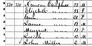 1850 Census: Buffalo Township, Marquette County, Wisconsin