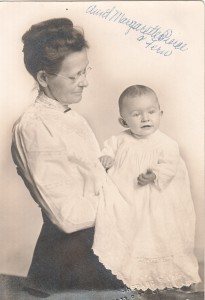 Margarette Pierce with granddaughter Fern, ca 1912