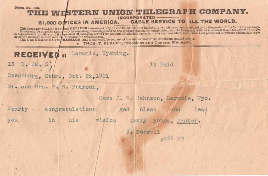 1901 Telegram