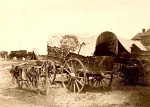 Typical supply wagon used in Civil War