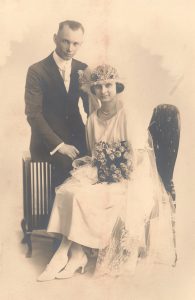 Wedding of Lawrence and Clarinda Rudeen, March 14, 1923