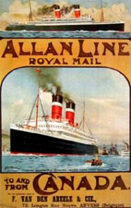 Poster fo Allan steamship line