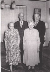 Brodd siblings at Elmer and Sophia's 25th wedding anniversary, 1952