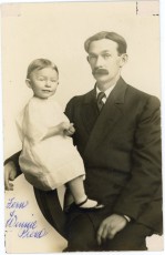 Winfield Pierce with daughter Fern - ca 1914