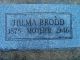 Headstone Hilma Brodd